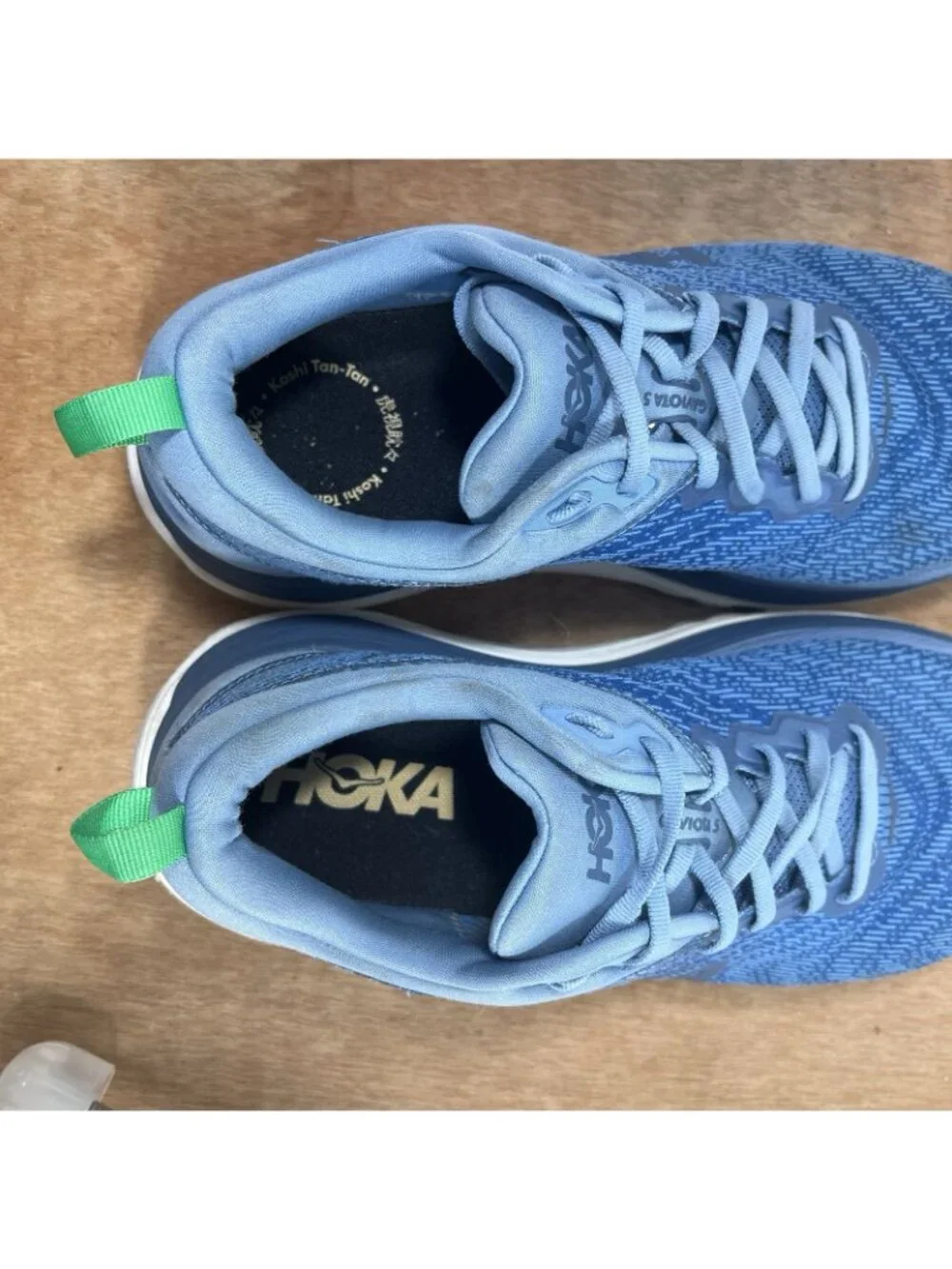 Hoka One One Gaviota 5 Shoes Mens 11 2E Wide  Blue Running Sneaker Lace Up